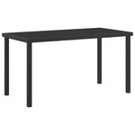 vidaXL Table de Jardin Noir 140 x 70 x 73 cm Métal