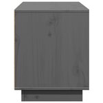 vidaXL Meuble TV Gris 110 5x35x44 cm Bois de pin massif