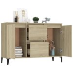 vidaXL Buffet chêne sonoma 102x35x70 cm bois d'ingénierie
