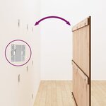 vidaXL Tête de lit murale Marron miel 166x3x110 cm Bois massif de pin