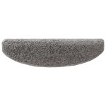 vidaXL Tapis d'escalier auto-adhésifs 15 pc 80 x 24 5 x 3 5 cm Gris