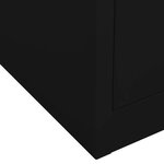 vidaXL Armoire de bureau Noir 90x40x102 cm Acier