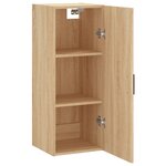 vidaXL Armoire murale chêne sonoma 34 5x34x90 cm