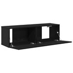 Meubles TV vidaXL 2 Pièces Chêne Noir 100x30x30 cm Bois d'ingénierie