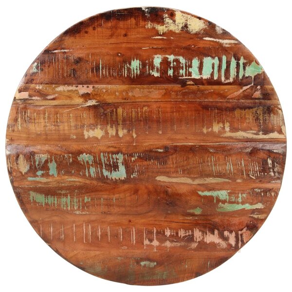 vidaXL Dessus de table Ø 70x3 8 cm rond bois massif de récupération