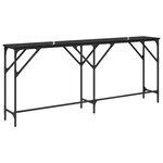 vidaXL Table console Chêne noir 180 x 29 x 75 cm Bois d'ingénierie