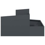 vidaXL Cache-pot de jardin Anthracite 80 x 80 x 50 cm
