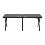 Set de table et 4 chaises de camping tissu Oxford 600D gris 03_0010695