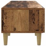 vidaXL Meuble TV 147 x 34 5 x 30 cm Bois ancien Bois d'ingénierie