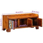 vidaXL Cabinet à chaussures avec stockage Multicolore 90 x 35 x 40 cm