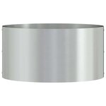 vidaXL Pots de jardin 5 Pièces Argent 40 x 40 x 20 cm Acier galvanisé