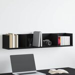 vidaXL Étagère Murale Chêne noir 100 x 18 x 18 cm Bois d'ingénierie