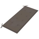 vidaXL Banc de jardin avec coussin 120 cm Bambou