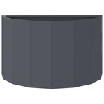 vidaXL Jardinière Anthracite 60 x 30 x 35 cm Acier