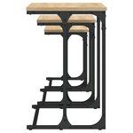 vidaXL Tables basses gigognes 3 Pièces chêne sonoma bois d'ingénierie