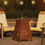 vidaXL Foyer de cheminée Marron 50 x 50 x 70 cm Acier patiné