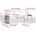 vidaXL Ensemble de canapés d'extérieur 4 Pièces Naturel et Anthracite