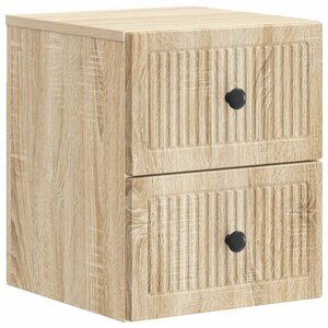 vidaXL Cabinet de chevet mural Chêne Sonoma 33 x 34 5 x 40 cm