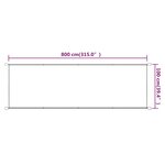 vidaXL Auvent vertical Terre cuite 100x800 cm Tissu oxford