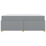 vidaXL Cadre de lit avec matelas Gris clair 180 x 200 cm tissu