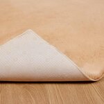 vidaXL Tapis en Fourrure Synthétique de Lapin Taupe 240 x 340 cm