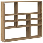 vidaXL Étagère murale chêne artisanal 90x16x78 cm bois d'ingénierie