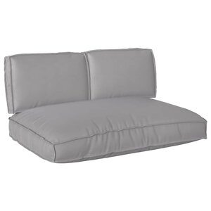 vidaXL Set de coussins de palette 3 Pièces Gris 120 x 80 x 12 cm