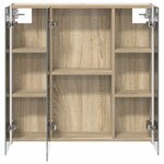 vidaXL Armoire Miroir de Salle de Bain Chêne Sonoma
