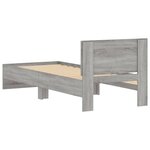 vidaXL Cadre de lit sans matelas avec tête de lit 90x190 cm