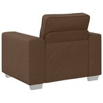vidaXL Canapé avec coussin Marron 100 x 77 x 82 cm tissu