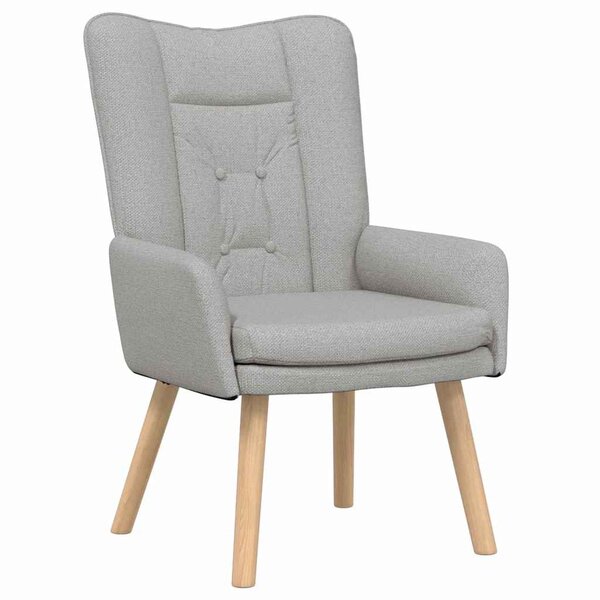 vidaXL Fauteuil relaxant Gris nuage 63 x 67 x 94 cm tissu