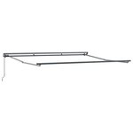 vidaXL Auvent Rétractable Crème 350 x 250 cm Tissu  Métal