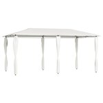 vidaXL Belvédère avec revêtement de poteaux 2 98x5 3x2 59 m 160 g/m²