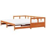 vidaXL Lit de jour et lit gigogne et matelas 80x200 cm bois pin massif