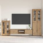 vidaXL Ensemble meuble TV FLORIN Chêne artisanal Bois d'ingénierie