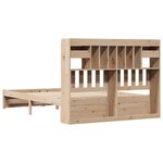 vidaXL Lit bibliothèque sans matelas 140x200 cm bois massif de pin