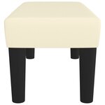 vidaXL Banc Crème 70x30x30 cm Similicuir