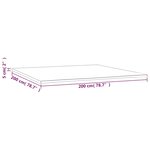 vidaXL Sur-matelas 200x200x5 cm