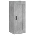 vidaXL Armoire murale gris béton 34 5x34x90 cm bois d'ingénierie