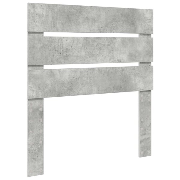 vidaXL Tête de lit Gris béton 100 cm Bois d'ingénierie