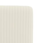 vidaXL Chaises à manger lot de 4 Crème Velours