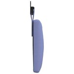 vidaXL Tête de lit suspendue Bleu denim Tissu