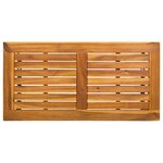 vidaXL Table de jardin Naturel 80 x 40 x 40 cm Acier et Rattan Poly