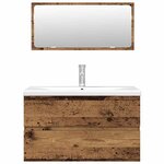 vidaXL Ensemble de meubles salle de bain 3 Pièces bois d'ingénierie