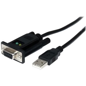 Startech.com câble adaptateur usb vers rs232 série - câble db9 série dce avec ftdi - null modem - usb 1.1 / 2.0 - alimenté par bus