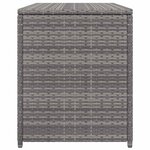 vidaXL Boîte de rangement de jardin gris 120x50x60 cm résine tressée