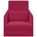 vidaXL Canapé-Lit Bordeaux 65 x 80 x 83 cm Velours
