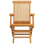 Vidaxl chaises de jardin avec coussins bleu 4 pièces bois de teck massif