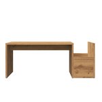 vidaXL Table basse chêne artisanal 90x45x35 cm bois d'ingénierie