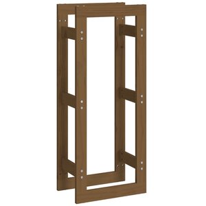 vidaXL Support de bois de chauffage Marron miel 41x25x100cm Pin massif